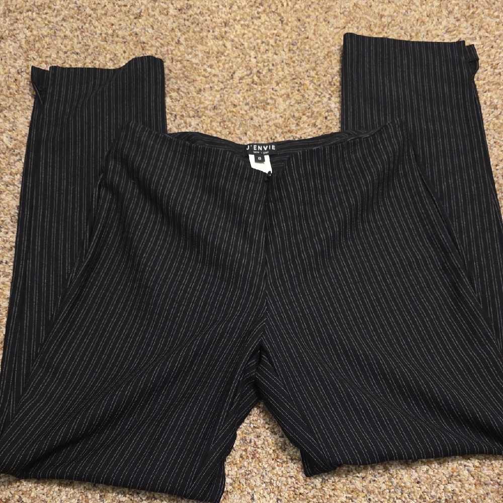 Black Pinstripe Women's Trousers